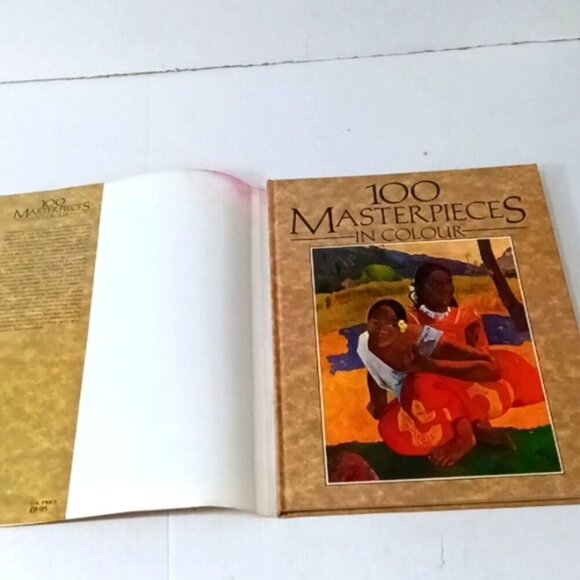 Vintage Coffee Table Book 100 Masterpieces in Colour Galley Press 1986 - Picture 3 of 8